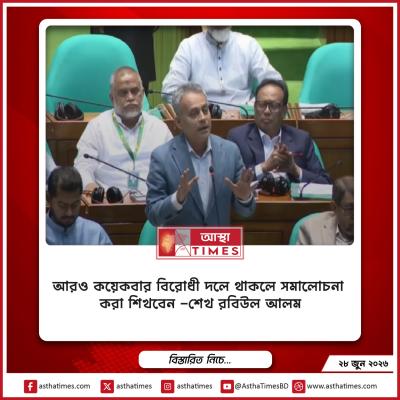 ‘আরও কয়েকবার বিরোধী দলে থাকলে সমালোচনা করা শিখবেন’—বিএনপিকে শেখ রবিউল আলম