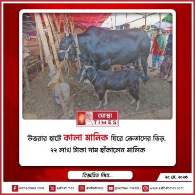 উত্তরার হাটে ‘কালা মানিক’ ঘিরে ক্রেতাদের ভিড়, ২২ লাখ টাকা দাম হাঁকালেন মালিক